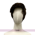 9.5Inches Stylish Short Curly Oblique Bangs Wigs