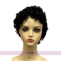 9.5 inches Black Curly AFRO Wigs For Women