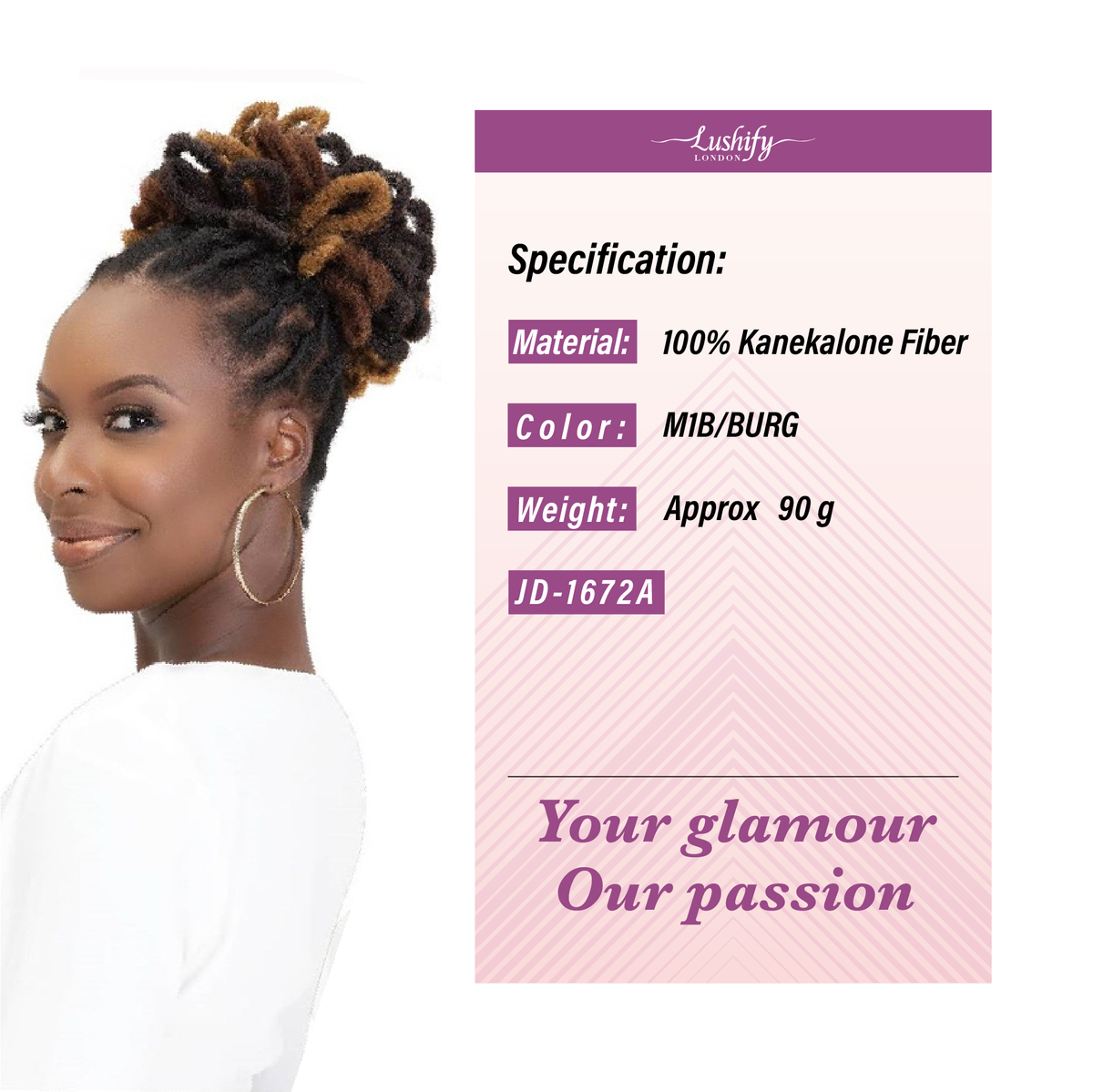 AFRO Dreadlocks Chignon High Puff Hair