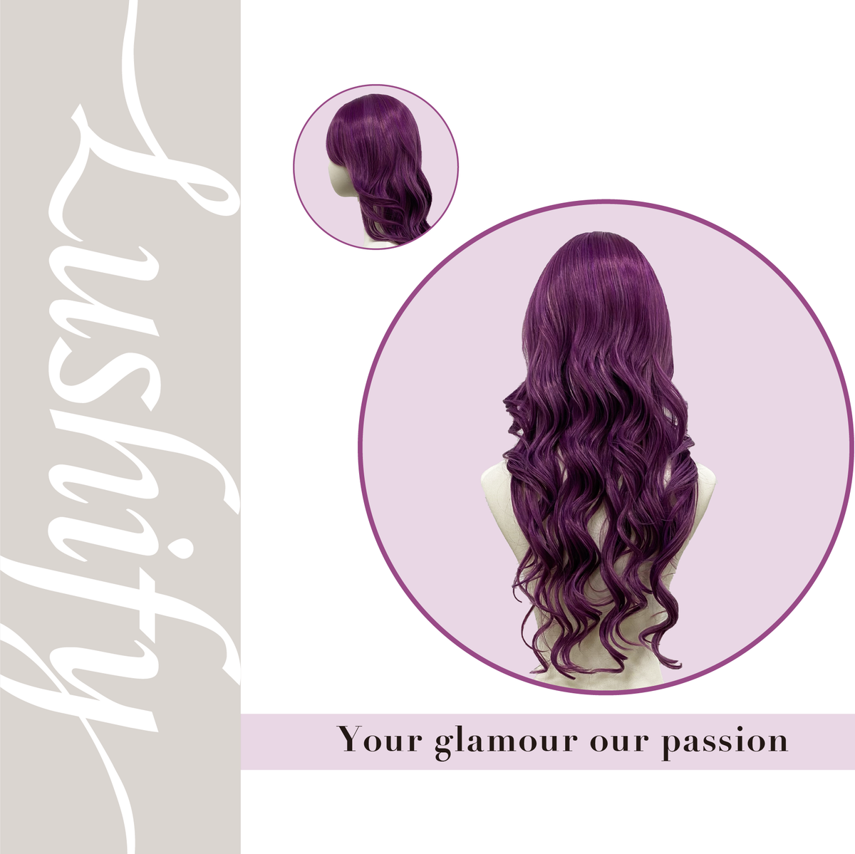 Purple LongBody WaveHair Wigs